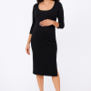 Cozymomstyle The Nines Bodycon Office Midi Dress by
