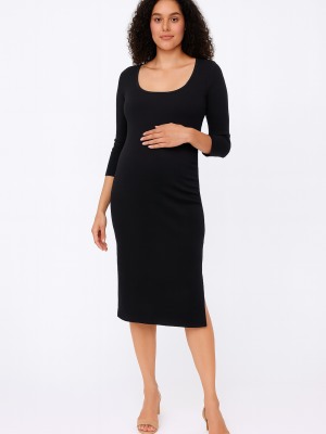 Cozymomstyle The Nines Bodycon Office Midi Dress by