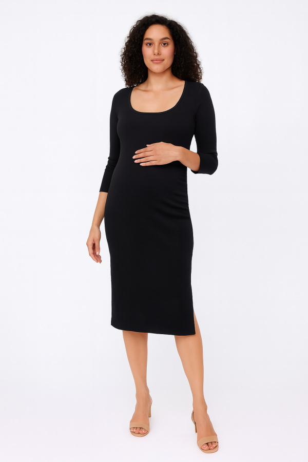 Cozymomstyle The Nines Bodycon Office Midi Dress by