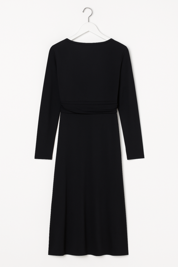 Cozymomstyle Loft Women's Black Surplice V-Neck Knit Jersey Maternity Dress NWT