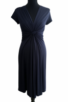 Cozymomstyle Seraphine Knot Front Maternity Work Dress – Navy Office Classic