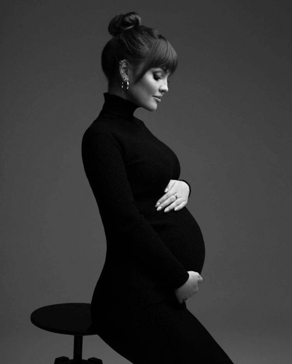 Cozymomstyle Maternity Dresses for Photoshoot Pregnancy Women Bodycon Maxi Long Dresses Cloth