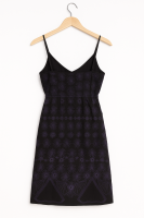 CozymomStyle A Pea in the Pod Dress for Women, Large Waist, Bow Tie, Office, Career, Church, Blue Black