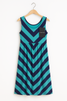 Cozymomstyle Women's Isabel Maternity Striped Sleeveless Stretchy Dress Summer