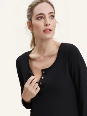 HEARTONYOURSLEEVEHENLEYNURSINGNIGHTGOWN_BLACK_3