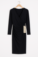 Cozymomstyle Loft Women's Black Surplice V-Neck Knit Jersey Maternity Dress NWT