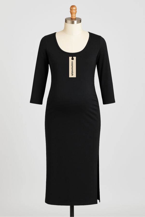 Cozymomstyle The Nines Bodycon Office Midi Dress by