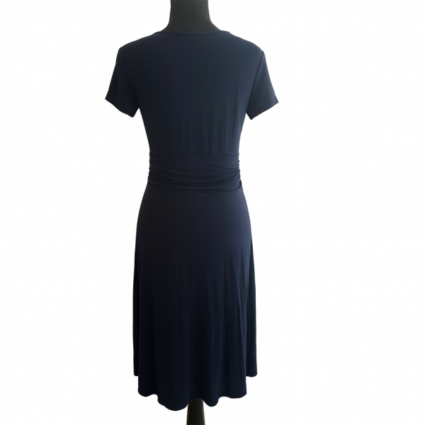 Cozymomstyle Seraphine Knot Front Maternity Work Dress – Navy Office Classic