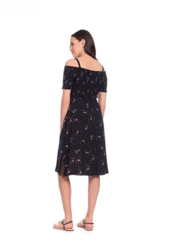 Cozymomstyle Seraphine Maternity Floral Off Shoulder Dress
