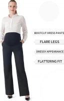 Cozymomstyle maternity bootcut pants, long pants over the belly, stretchy, office work, long for pregnant women