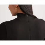 Cozymomstyle Women's Recycled Knit Maternity Mock Neck Maxi Dress