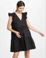 Cozymomstyle Maternity Women's THE BROOKE DRESS Black