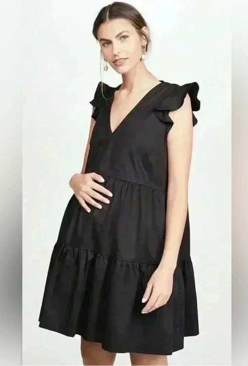 Cozymomstyle Maternity Women's THE BROOKE DRESS Black