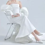 Cozymomstyle Pregnancy Photography Dress Shouldless Maxi Gowns Dress