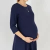 Cozymomstyle Amanda Uprichard Navy Maternity Work Office Dress