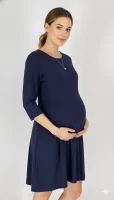 Cozymomstyle Amanda Uprichard Navy Maternity Work Office Dress