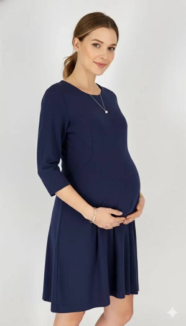 Cozymomstyle Amanda Uprichard Navy Maternity Work Office Dress