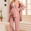 Cozymomstyle Women's Maternity Nursing Robe
