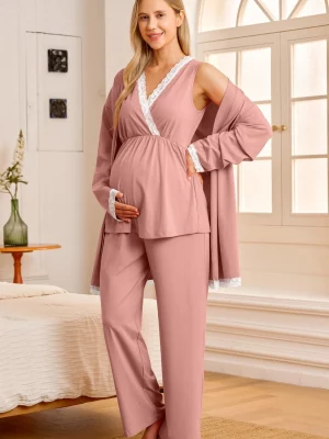 Cozymomstyle Women's Maternity Nursing Robe
