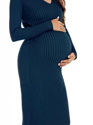 Cozymomstyle Long Sleeve Maternity Dress Womens