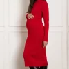 Cozymomstyle New Red Knit Jumper 2 In 1 Nursing Maternity Dress