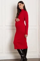 Cozymomstyle New Red Knit Jumper 2 In 1 Nursing Maternity Dress