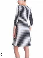 Cozymomstyle Women's Striped Maternity Nursing Dress