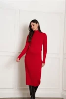 Cozymomstyle New Red Knit Jumper 2 In 1 Nursing Maternity Dress