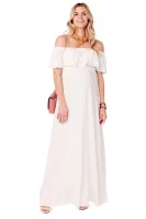 Cozymomstyle Off-Shoulder Maxi Maternity Dress