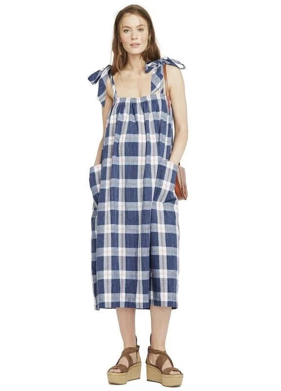 Cozymomstyle Women’s THE ALEXIA DRESS Blueberry Cotton