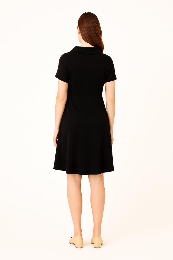 Cozymomstyle Knee-length dress for pregnant women, wool blend material, suitable for office
