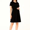 Cozymomstyle Knee-length dress for pregnant women, wool blend material, suitable for office