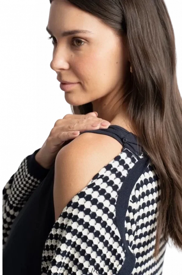 Cozymomstyle Navy Knit Cardigan 2 In 1 Nursing Maternity Dress