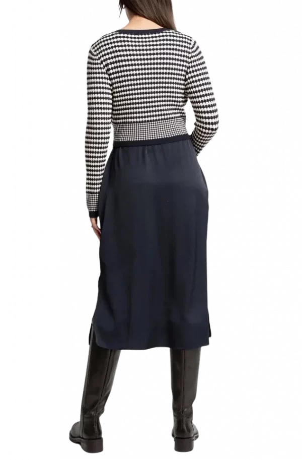 Cozymomstyle Navy Knit Cardigan 2 In 1 Nursing Maternity Dress