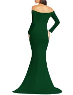 Cozymomstyle Maternity Dress for Photoshoot Maternity Christmas Dress Long Sleeve