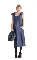 Cozymomstyle Women’s THE KATE BOWTIE DRESS Indigo Blue