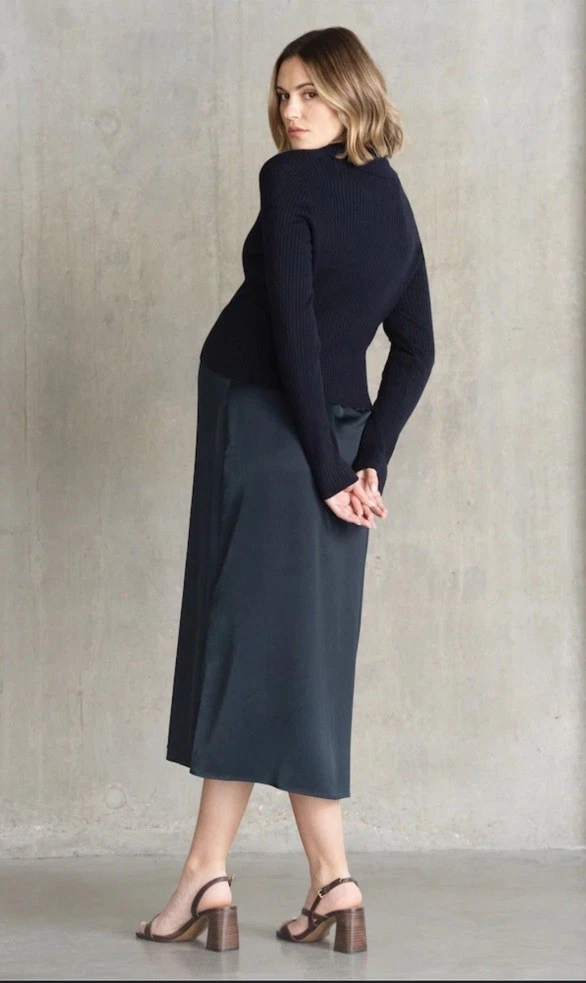 Cozymomstyle Navy Knit Cardigan 2 In 1 Nursing Maternity Dress