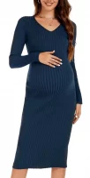 Cozymomstyle Long Sleeve Maternity Dress Womens