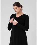 Cozymomstyle Women's Portia Nursing Midi Dress V-Neckline